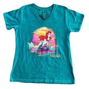 Disney Little Mermaid Extra Large Green Tee Shirt